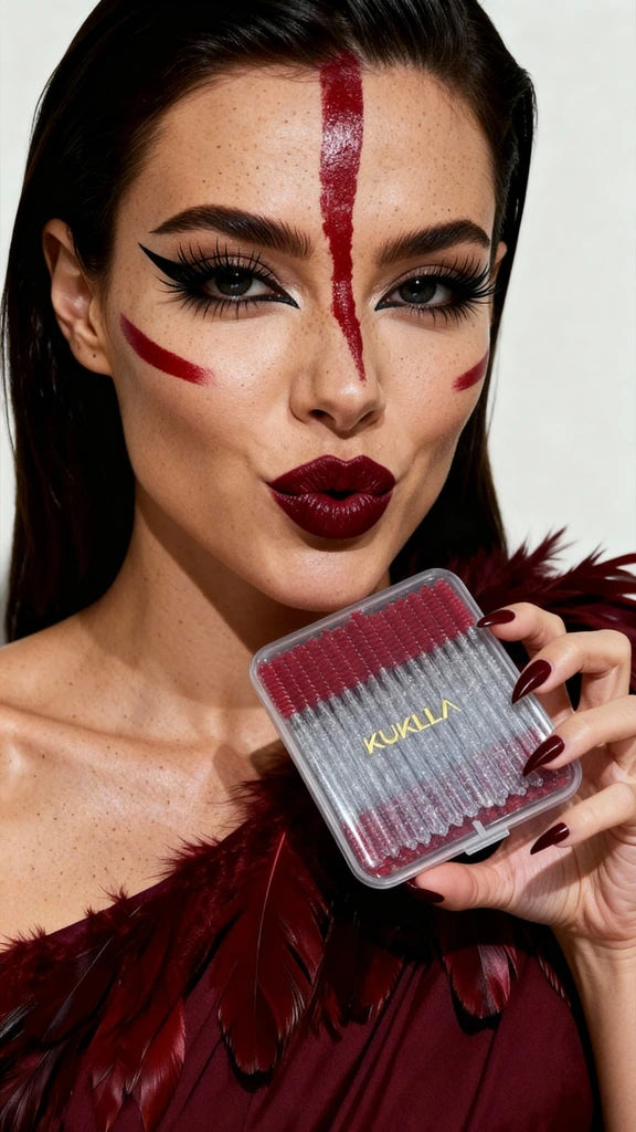 KUKLLA Lash Brushes – Red Feather Edition